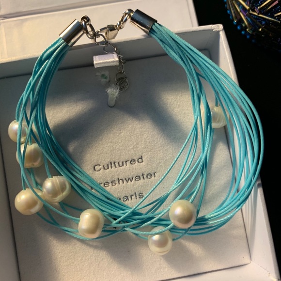 MACY’s Jewelry - ☄️ clearance ☄️Freshwater  Pearls  on Silk Cord Bracelet